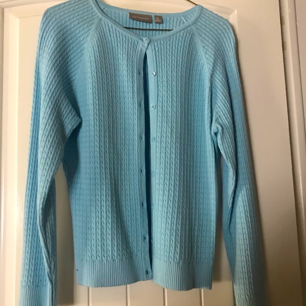 PL light blue cardigan